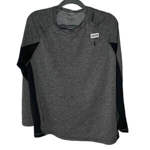 Champion Men's Gray & Black long sleeve Athletic Shirt